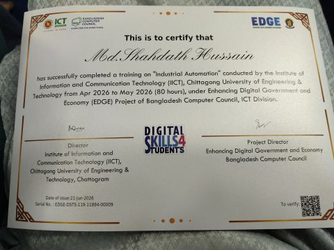 Training Completion — Industrial Automation Training